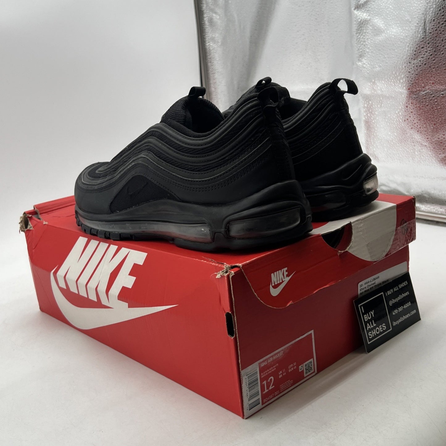 Size 12 - Nike Air Max 97 Triple Black (BQ4567-001)
