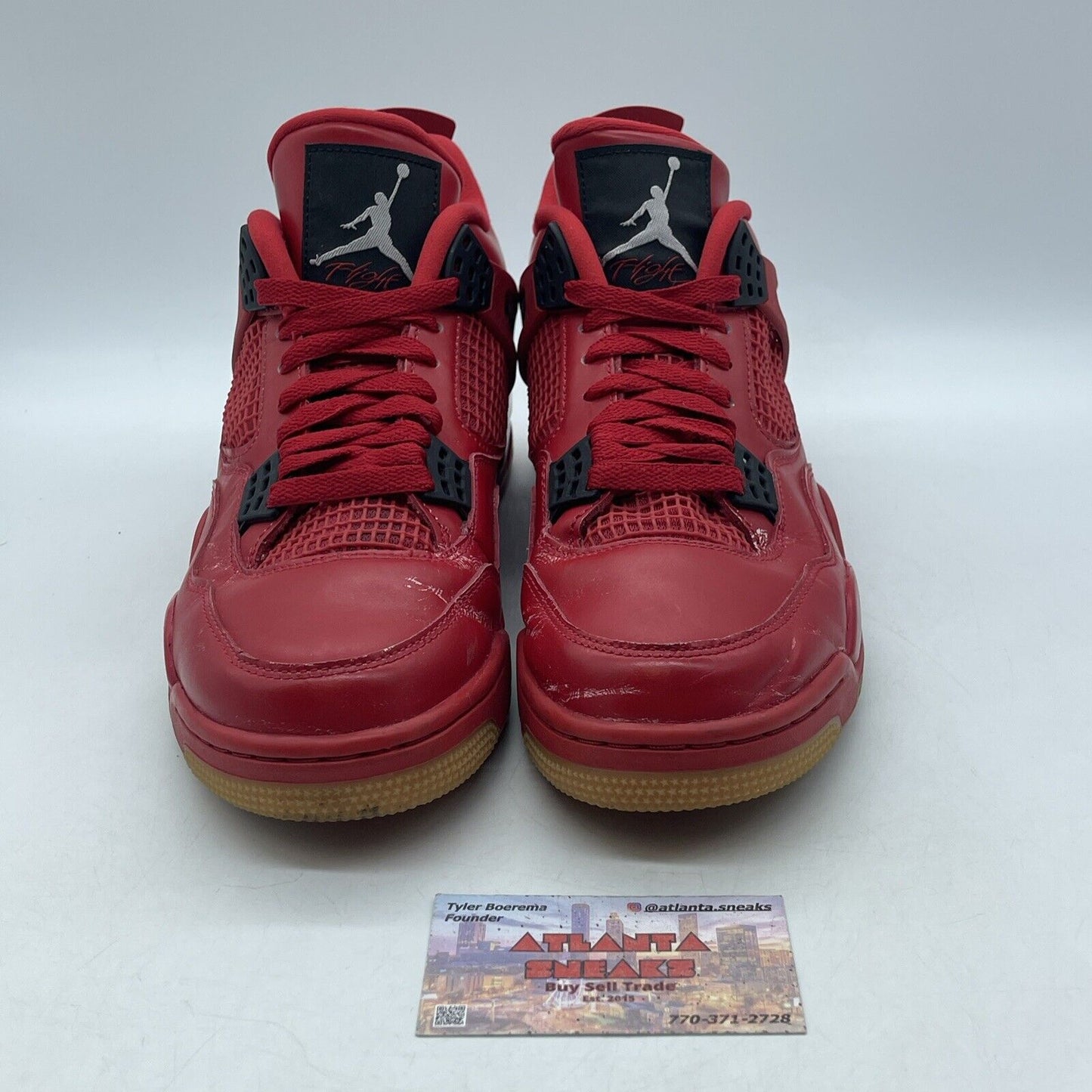 Size 10W - Air Jordan 4 Retro NRG Singles Day Red Black Leather (AV3914-600)