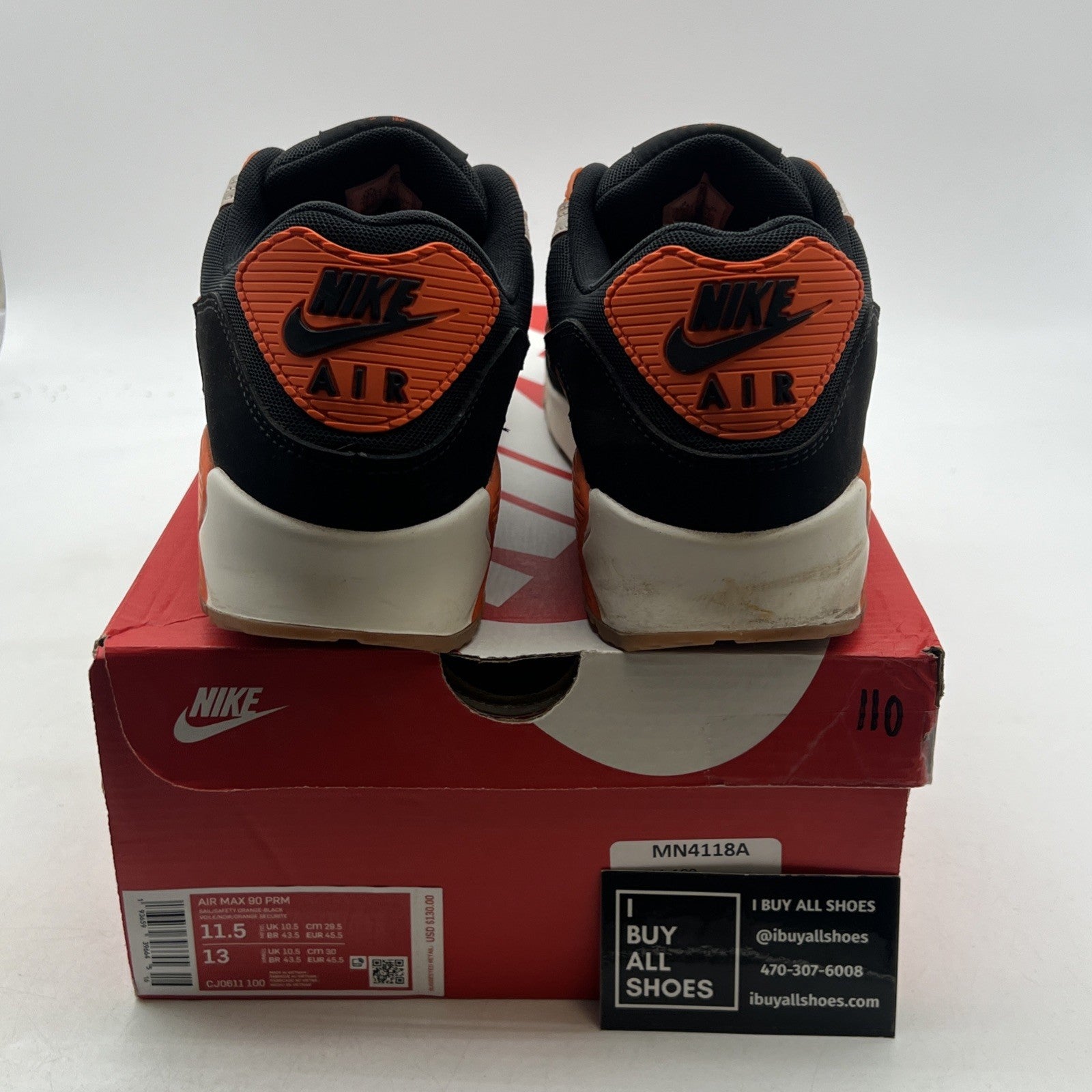 Size 11.5 - Nike Air Max 90 Home & Away - Safety Orange (CJ0611-100)