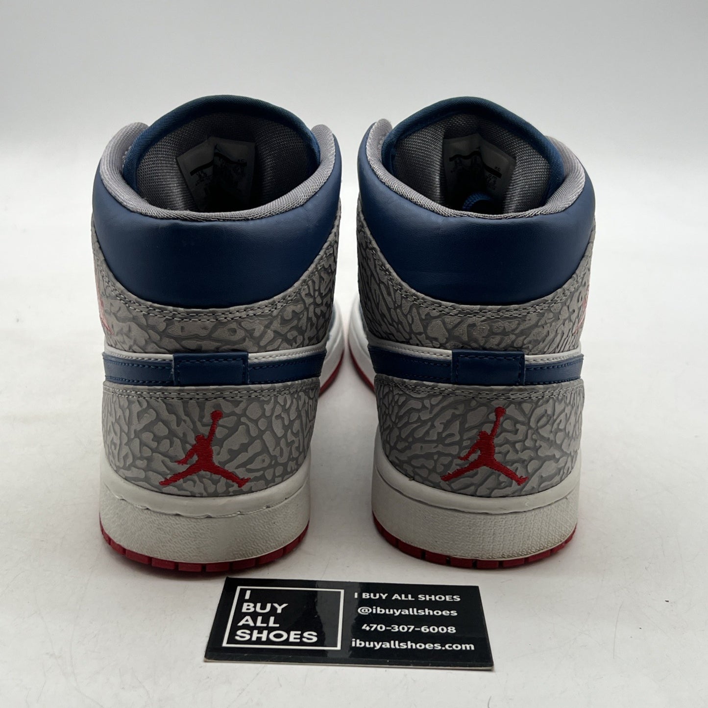 Size 9.5 - Air Jordan 1 Mid True Blue (554724-107)
