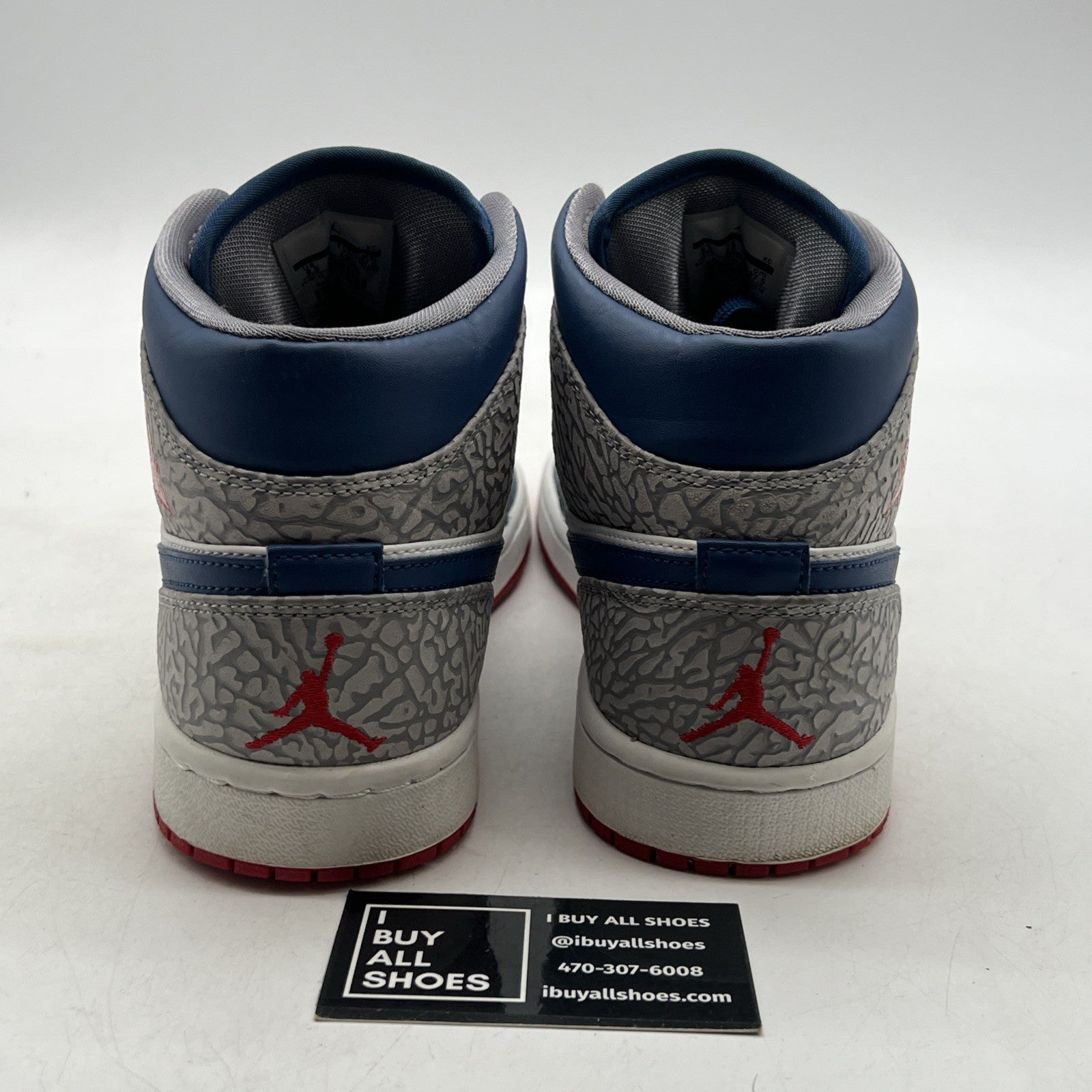 Size 9.5 - Air Jordan 1 Mid True Blue (554724-107)