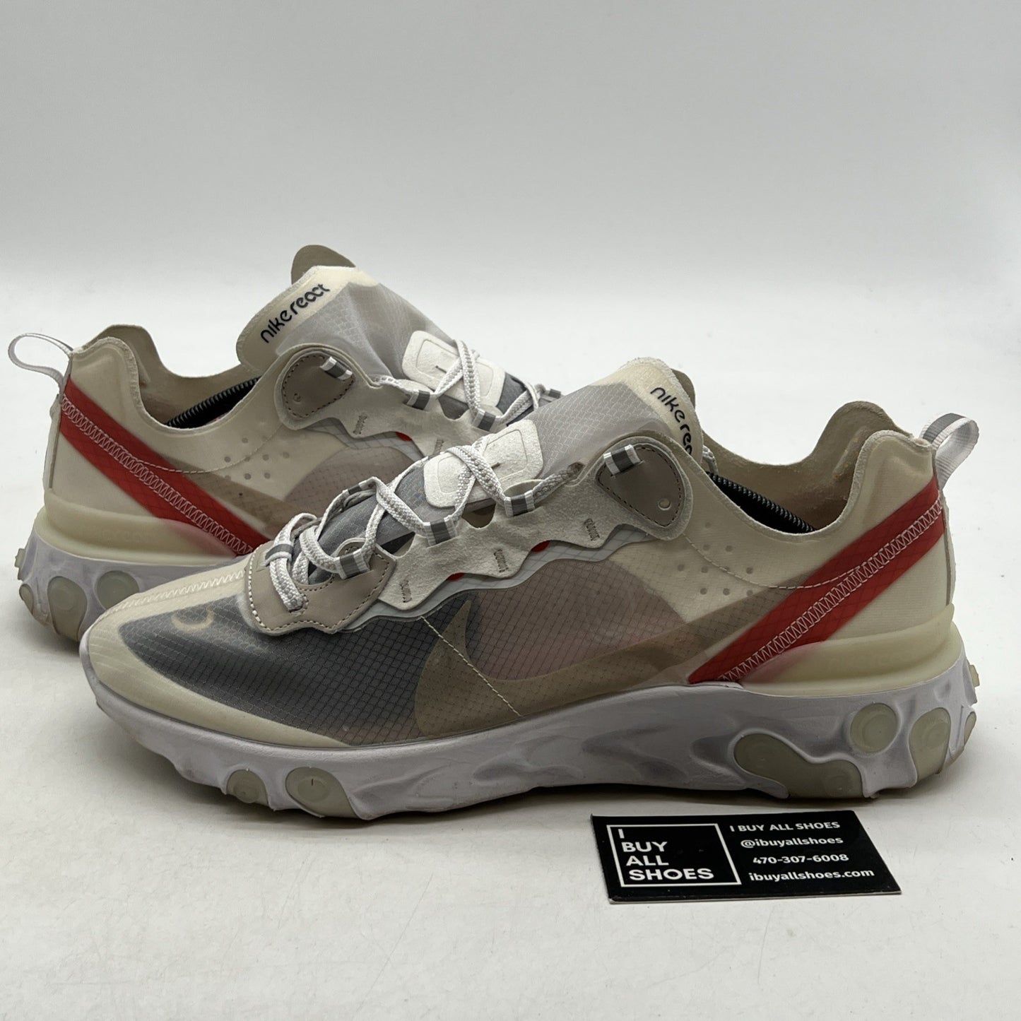 Size 12 - Nike React Element 87 Light Bone (AQ1090-100)