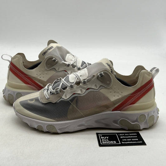 Size 12 - Nike React Element 87 Light Bone (AQ1090-100)