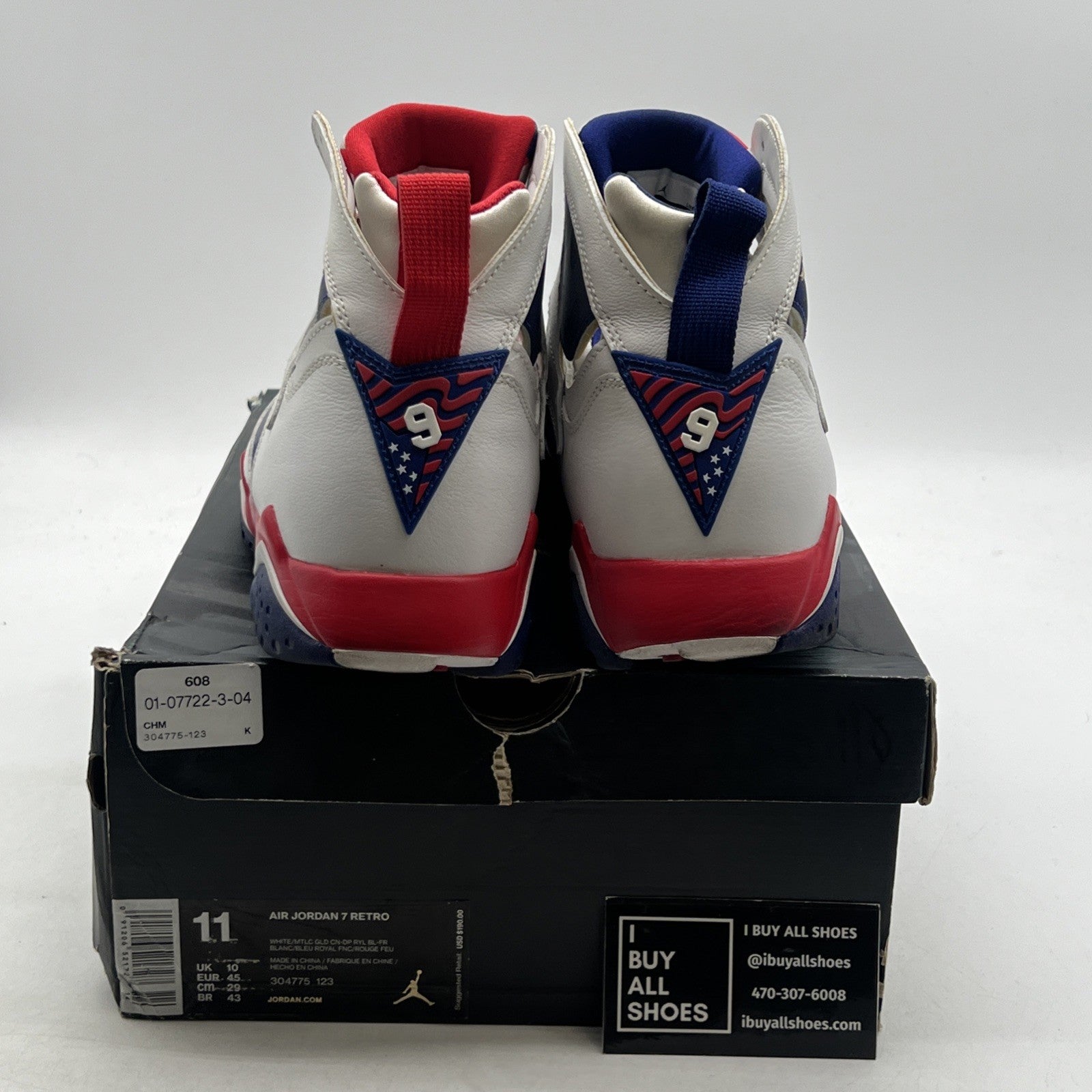 Size 11 - Air Jordan 7 Retro Tinker Alternate (304775-123)