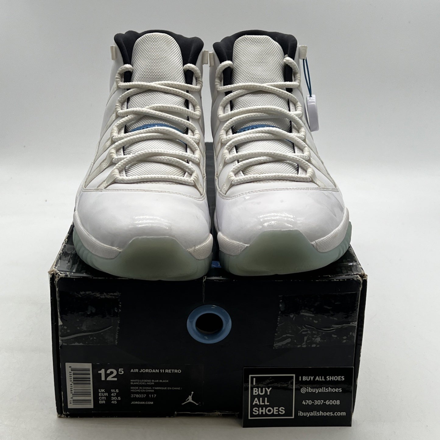 Size 12.5 - Air Jordan 11 Retro High Legend Blue (378037-117)
