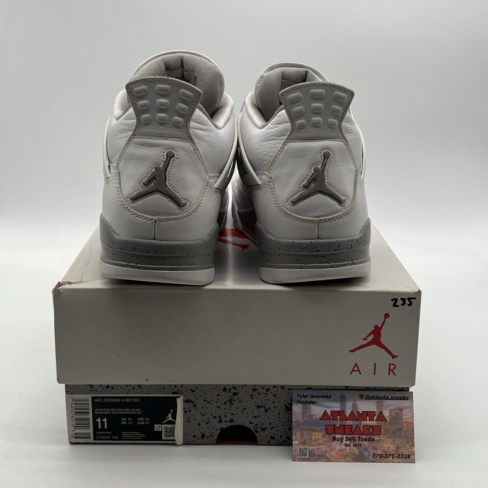 Size 11 - Air Jordan 4 Retro Mid White Oreo (CT8527-100)