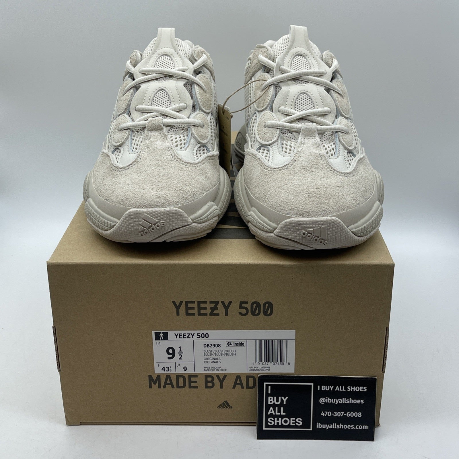 Size 9.5 - adidas Yeezy 500 Blush Tan Suede Leather (DB2908)