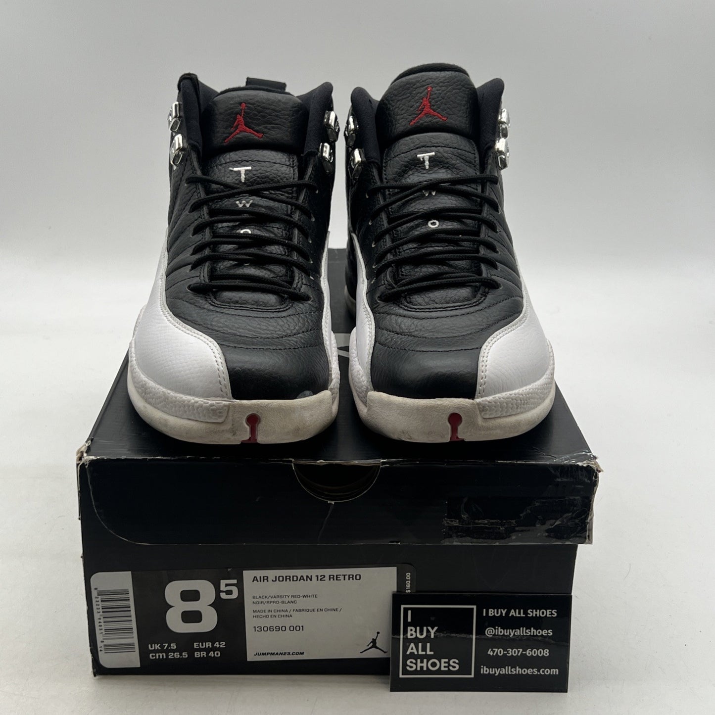 Size 8.5 - Air Jordan 12 Retro 2012 Playoff (130690-001)