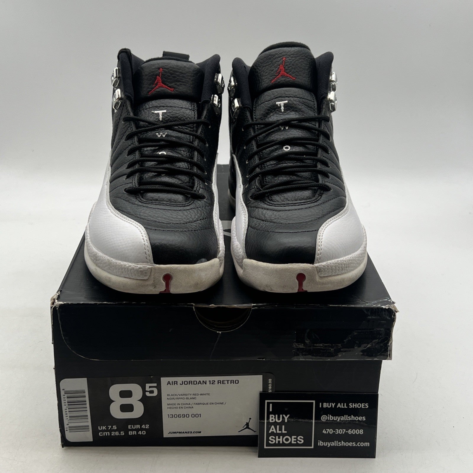 Size 8.5 - Air Jordan 12 Retro 2012 Playoff (130690-001)