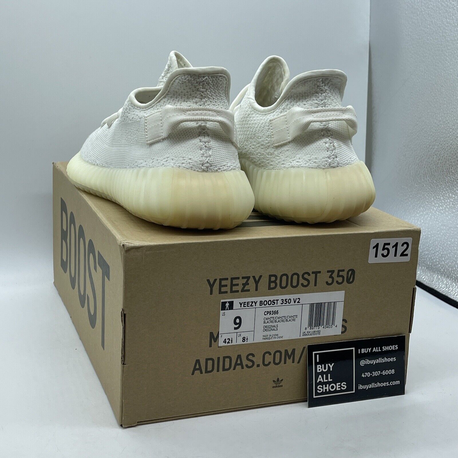 Size 9 - adidas Yeezy Boost 350 V2 Low Cream White / Triple White Suede (CP9366)