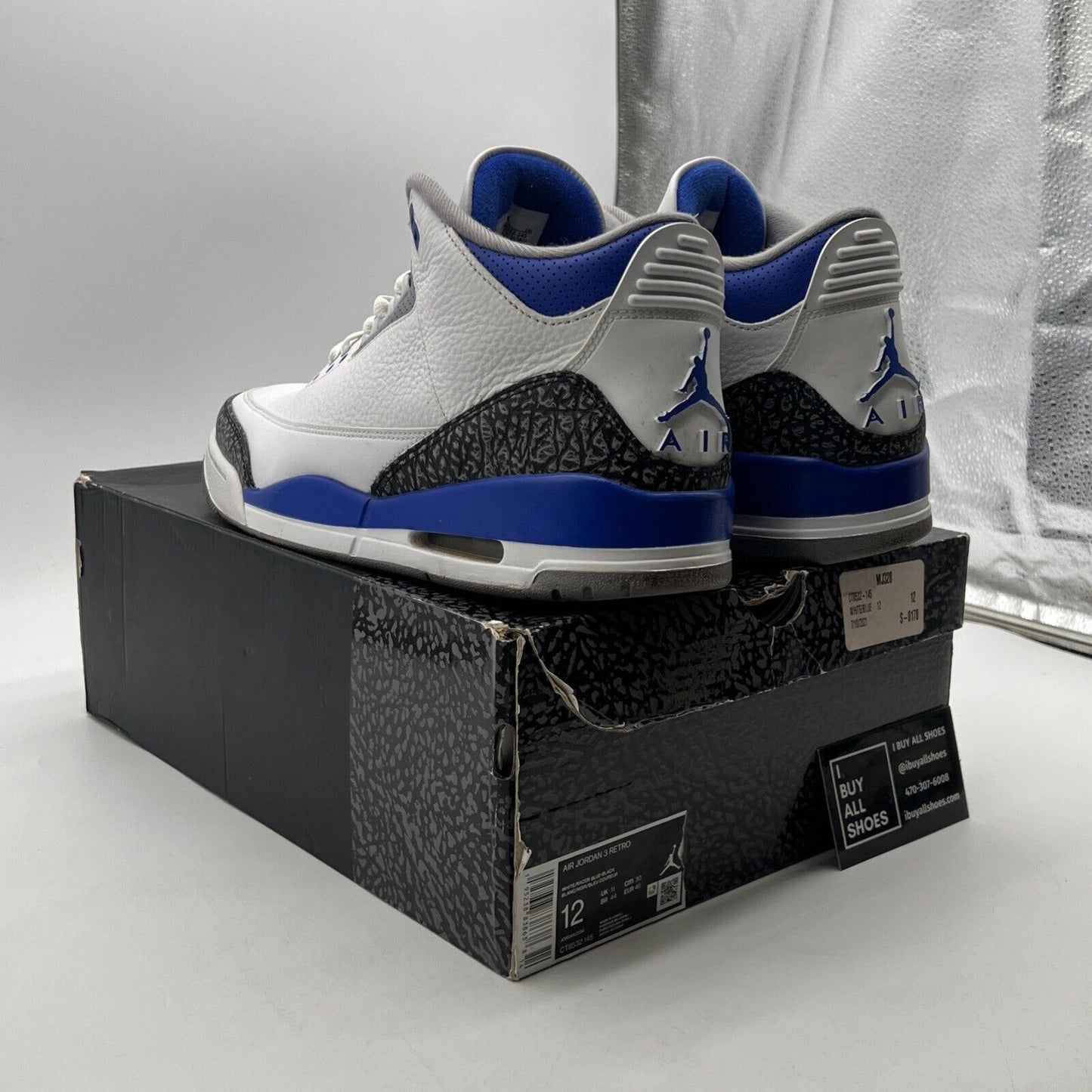 Size 12 - Air Jordan 3 Retro Mid Racer Blue (CT8532-145)