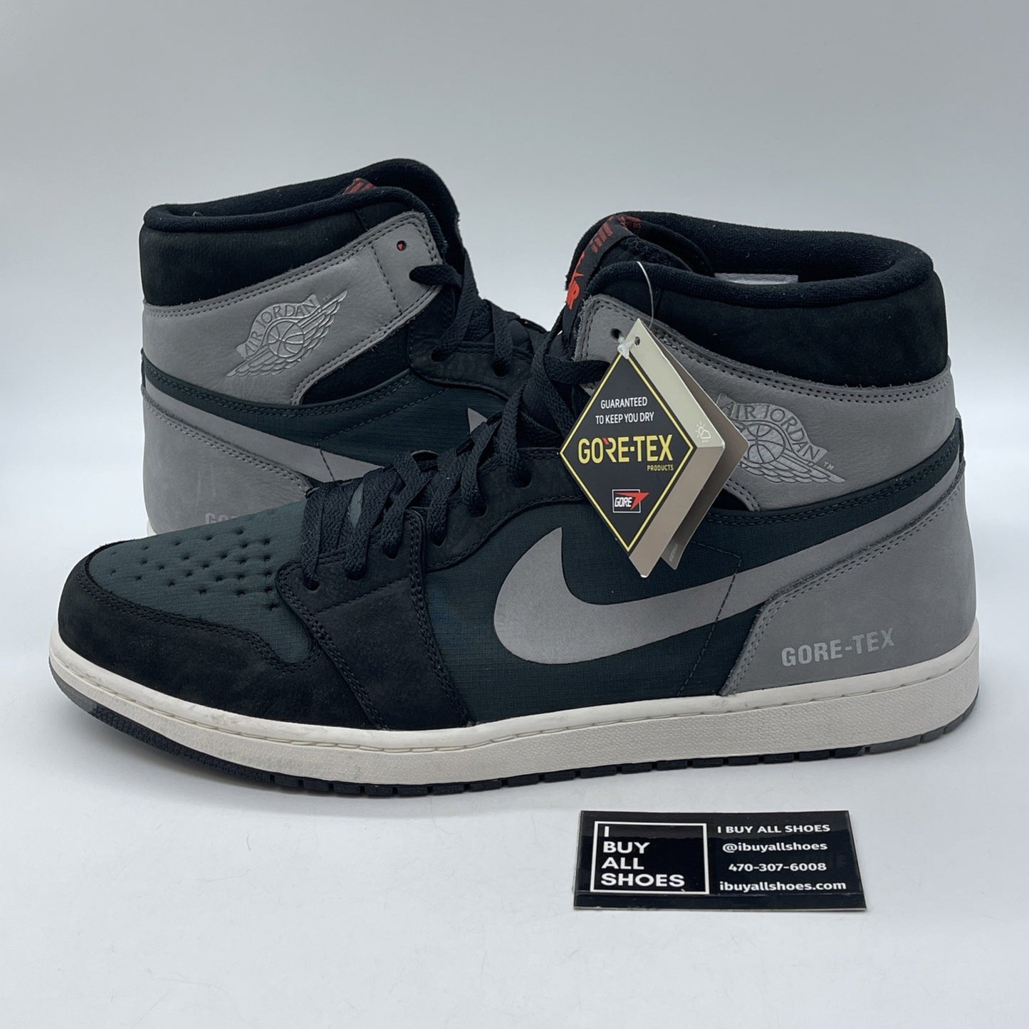 Size 16 - Air Jordan 1 Element GORE-TEX High Black Particle Grey (DB2889-001)