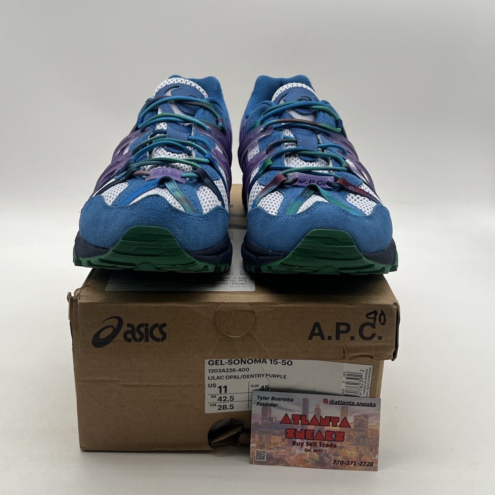 Size 11 - ASICS A.P.C. x Gel Sonoma 15-50 Lilac Opal (1203A226-400)