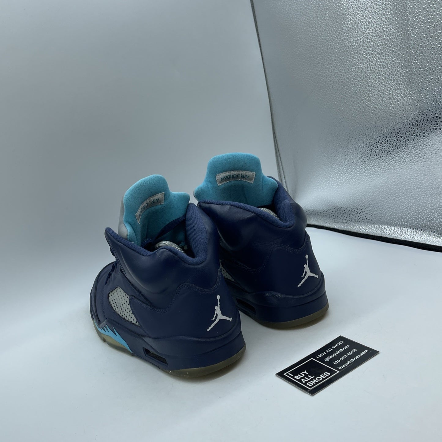 Size 9.5 - Air Jordan 5 Retro Pre-Grape Blue Leather (136027-405)