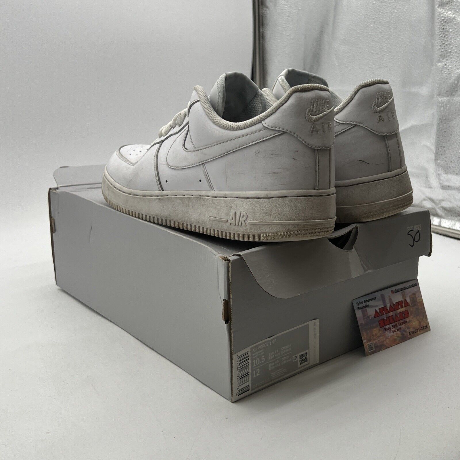 Size 10.5 - Nike Air Force 1 '07 Low Triple White (CW2288-111)