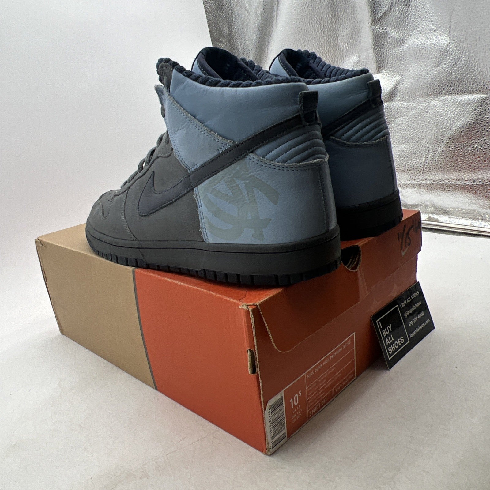 Size 10.5 - Nike Dunk Premium High Gray (314877-041)