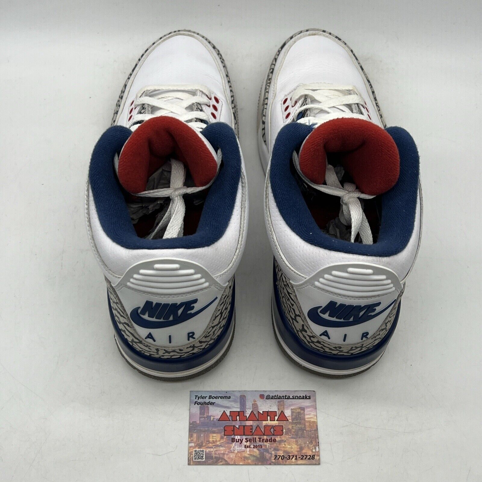 Size 11 - Jordan 3 Retro OG Mid True Blue White Grey (854262-106)