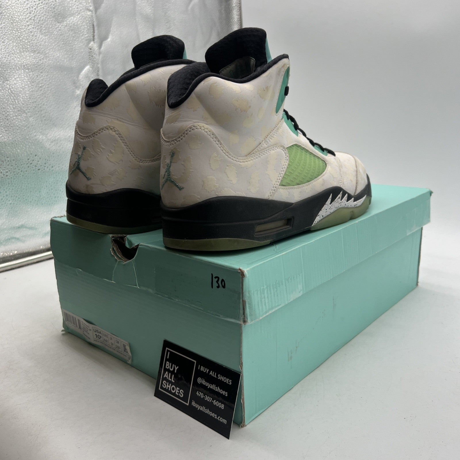 Size 10.5 - Air Jordan 5 Retro Island Green (CN2932-100)