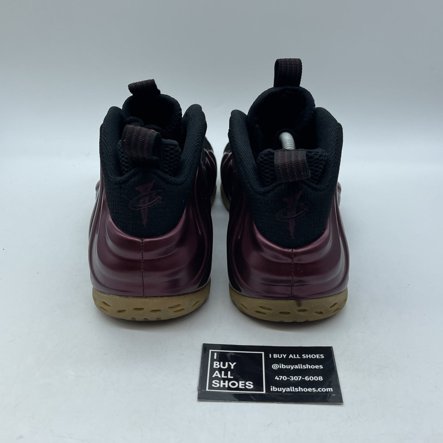 Size 9.5 - Nike Air Foamposite One Night Maroon Black Suede (314996-601)