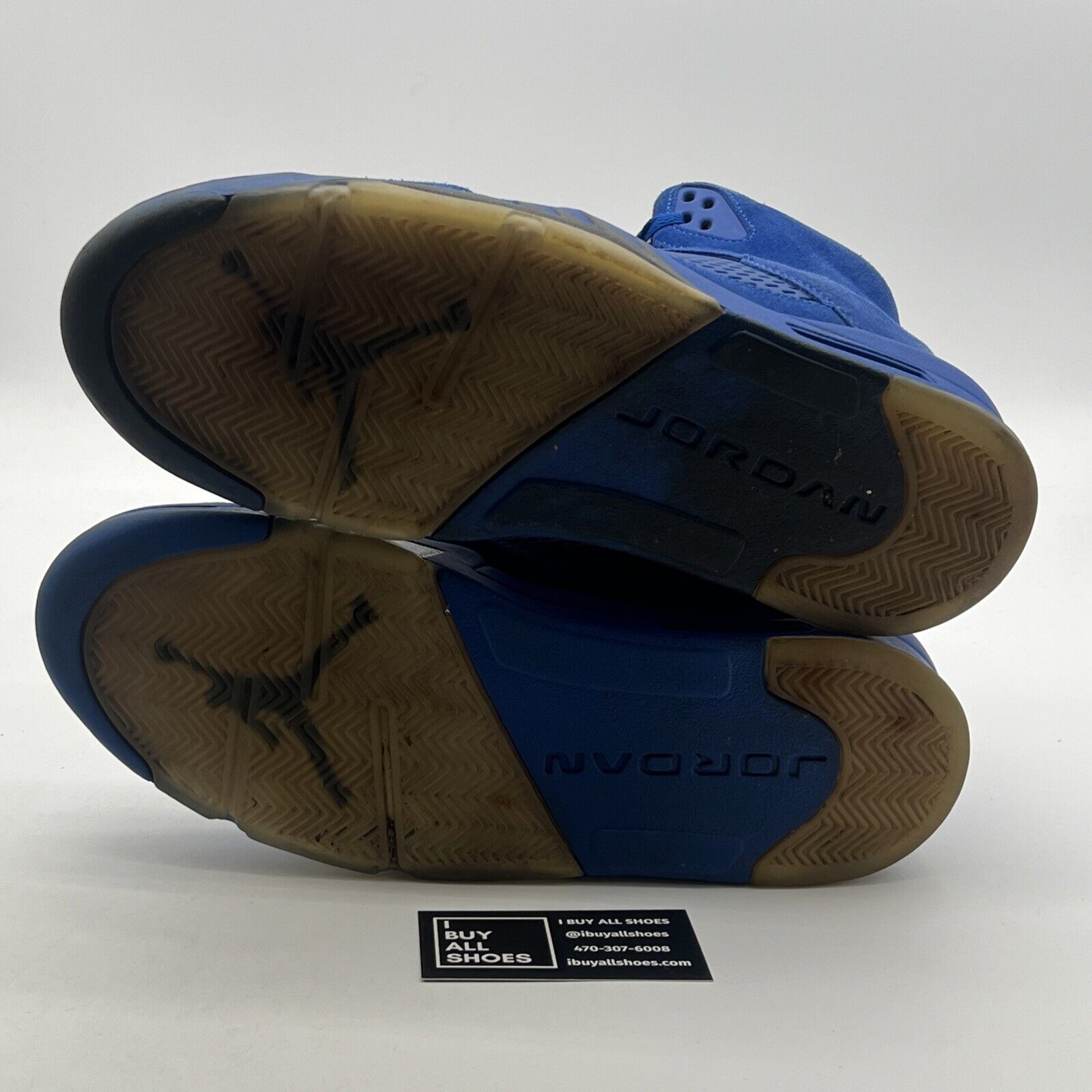 Size 12 - Air Jordan 5 Retro Blue Suede (136027-401)