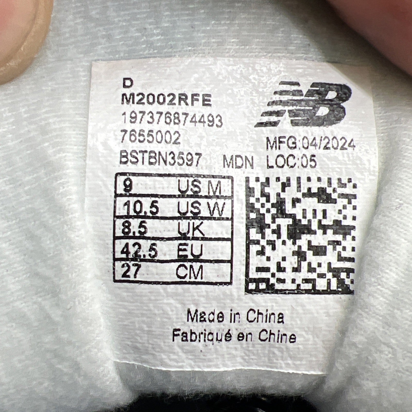 Size 9 - New Balance 2002R Agate (M2002RFE)