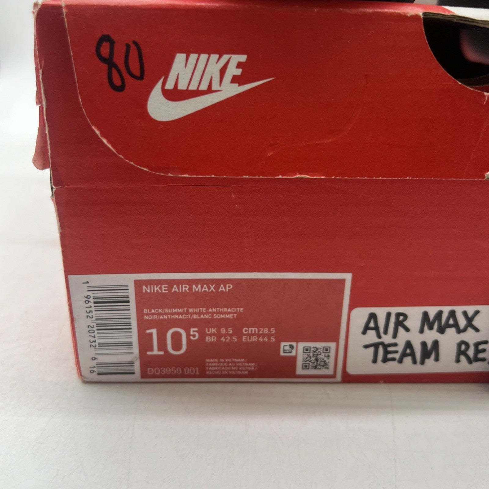 Size 10.5 - Nike Air Max AP Black Team Red (DQ3959-001)