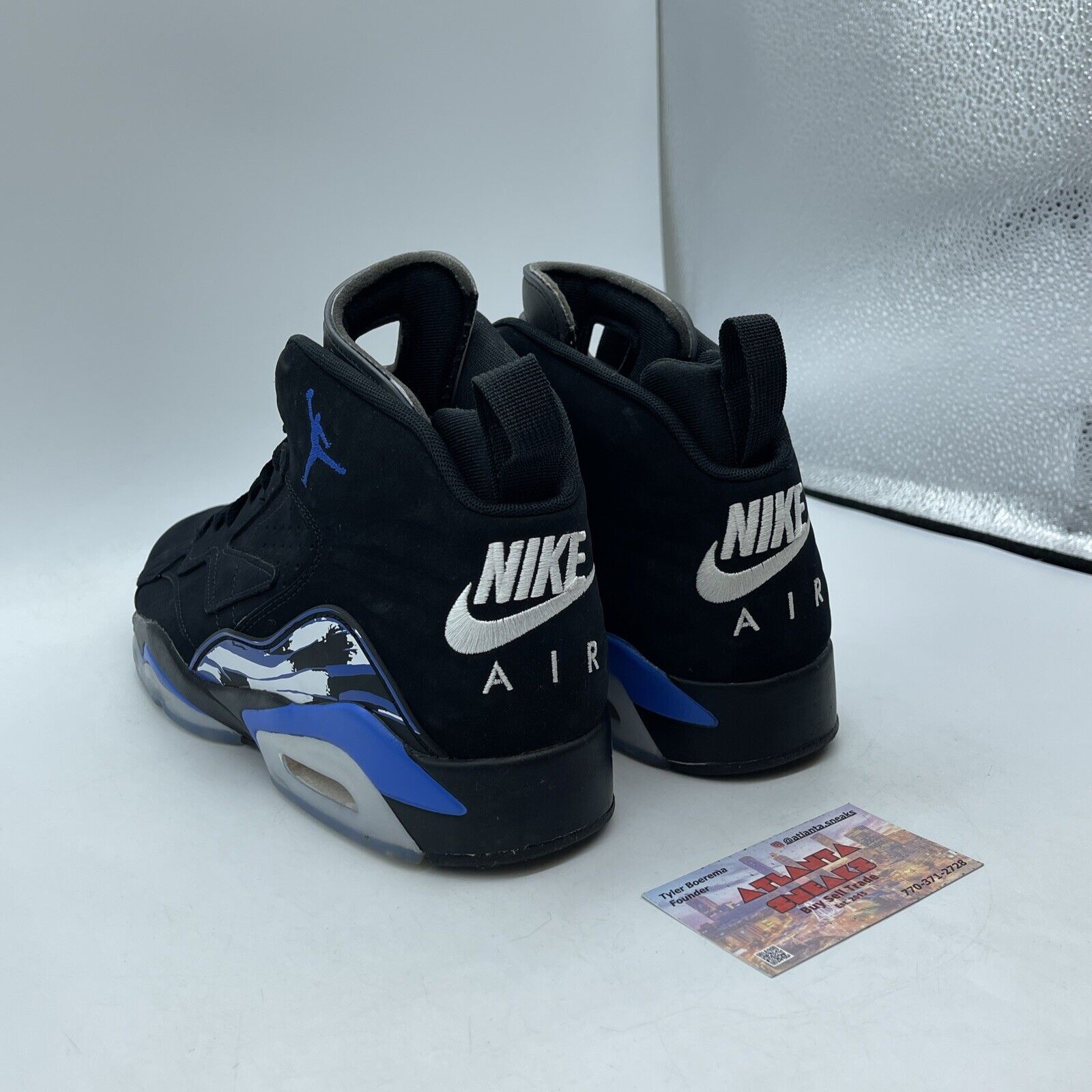 Size 9 - Jordan MVP Black Royal Blue White Leather Back Suede (DZ4475-041)