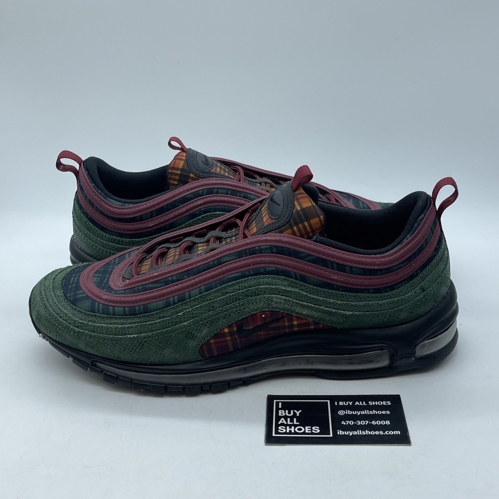 Size 11.5 - Nike Air Max 97 NRG Jacket Pack Green Black Suede (AT6145-600)