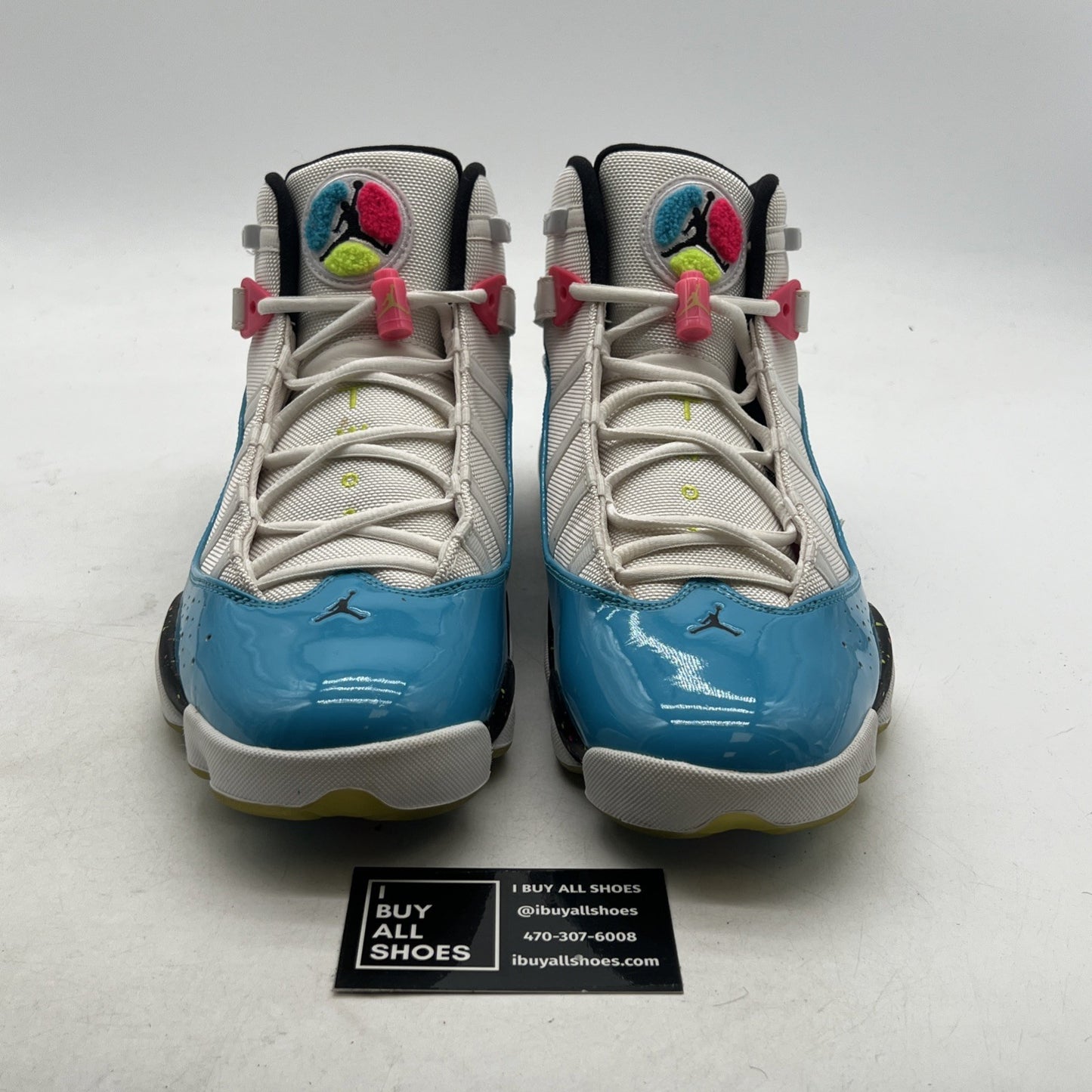 Size 13 - Air Jordan 6 Rings Blue Fury Cyber Pink (CK0018-100)