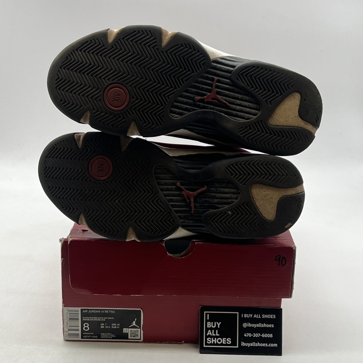 Size 8 - Air Jordan 14 Retro Gym Red (487471-006)