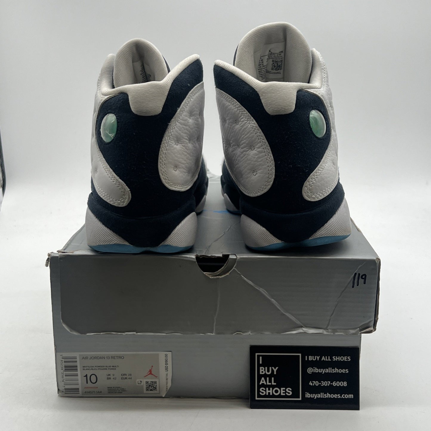Size 10 - Air Jordan 13 Retro Obsidian (414571-144)
