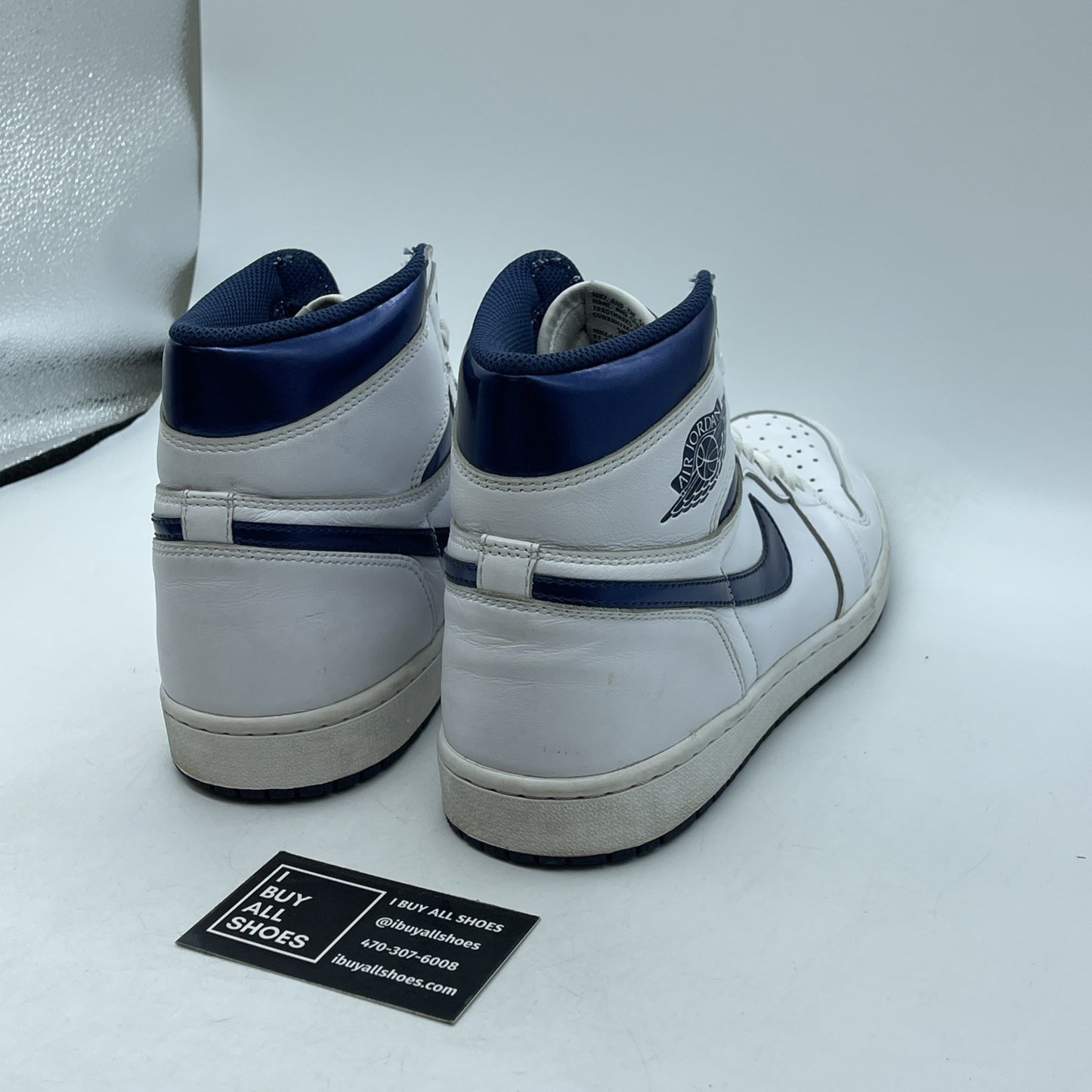 Size 10.5 - Air Jordan 1 Retro OG High Metallic Navy Blue (555088-106)