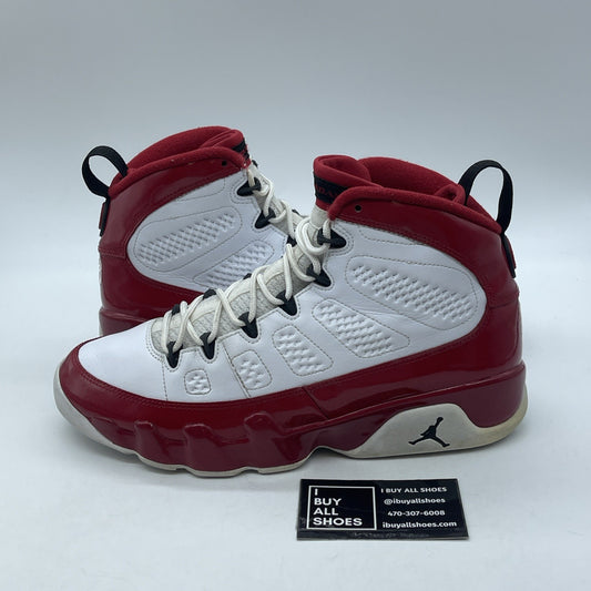 Size 9.5 - Air Jordan 9 Retro Gym Red White Black Leather (302370-160)