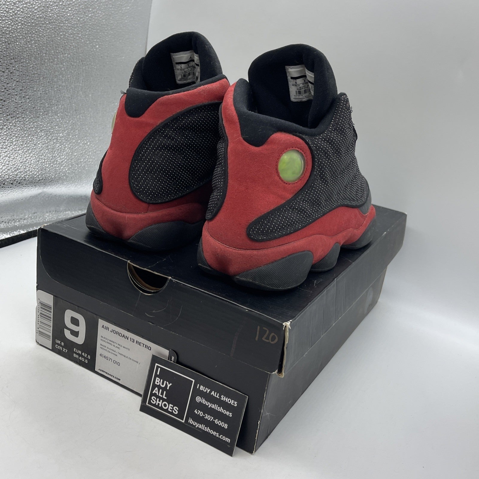 Size 9 - Air Jordan 13 Retro 2013 Bred (414571-010)
