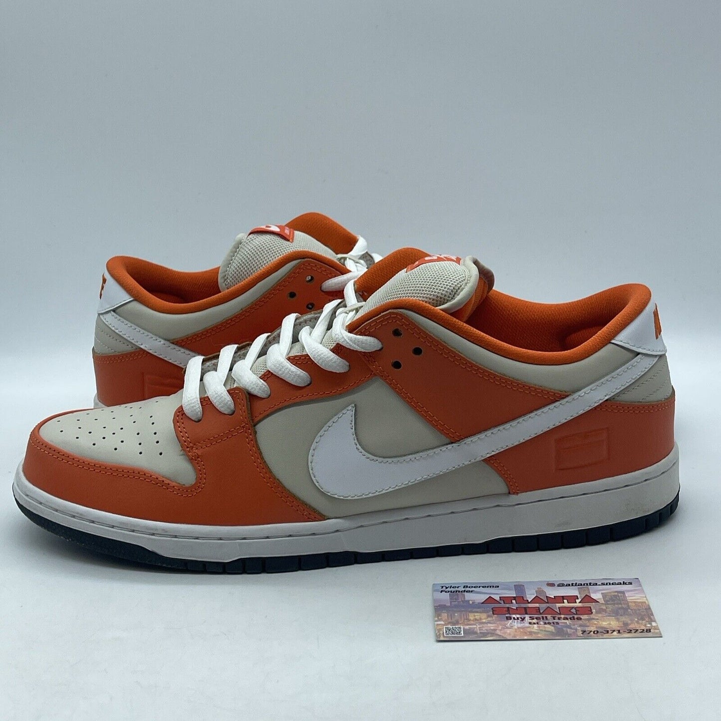 Size 13 - Nike Dunk SB Low Orange Box White Black (313170-811)