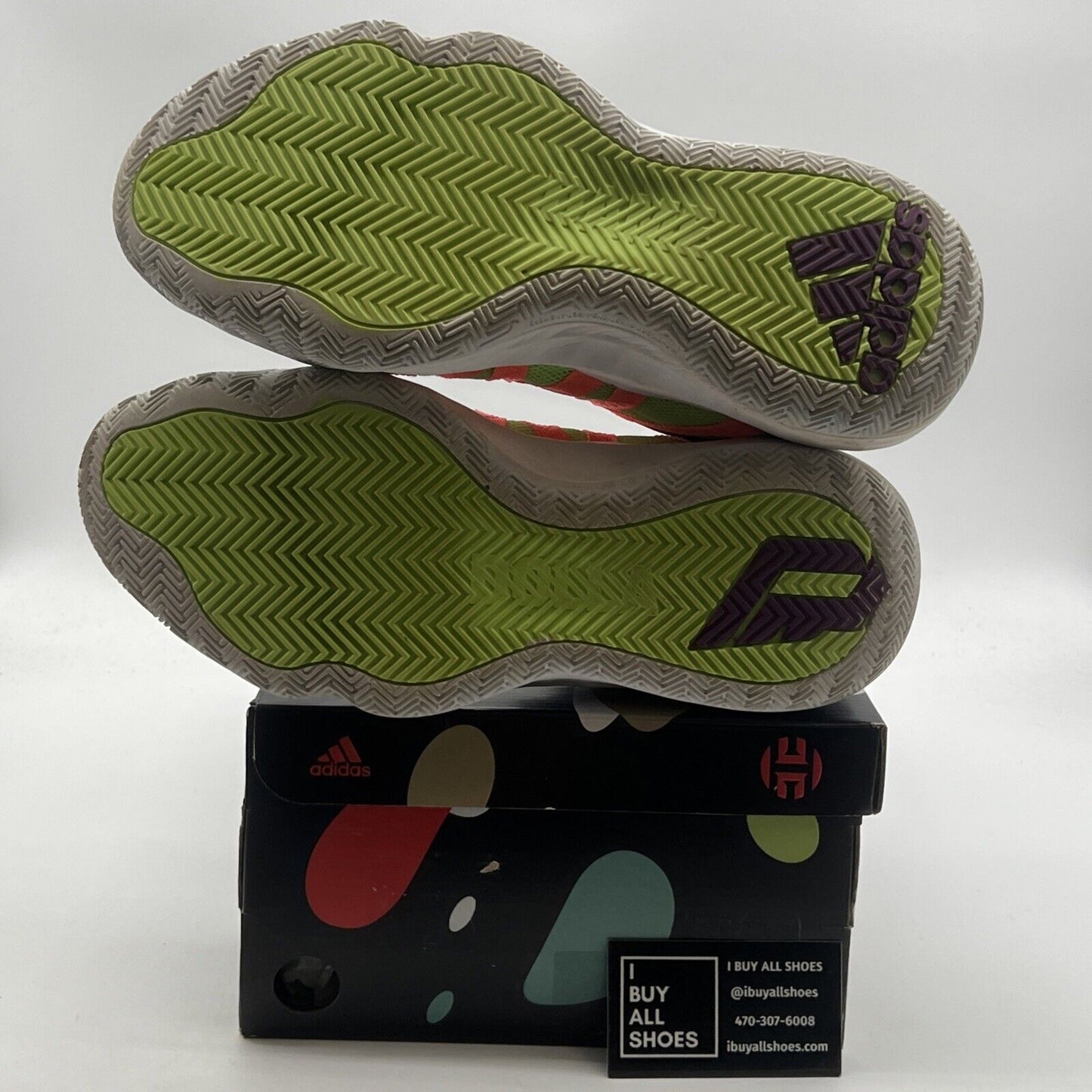 Size 11 - Adidas Dame 6 Purple Tongue (EH2071)