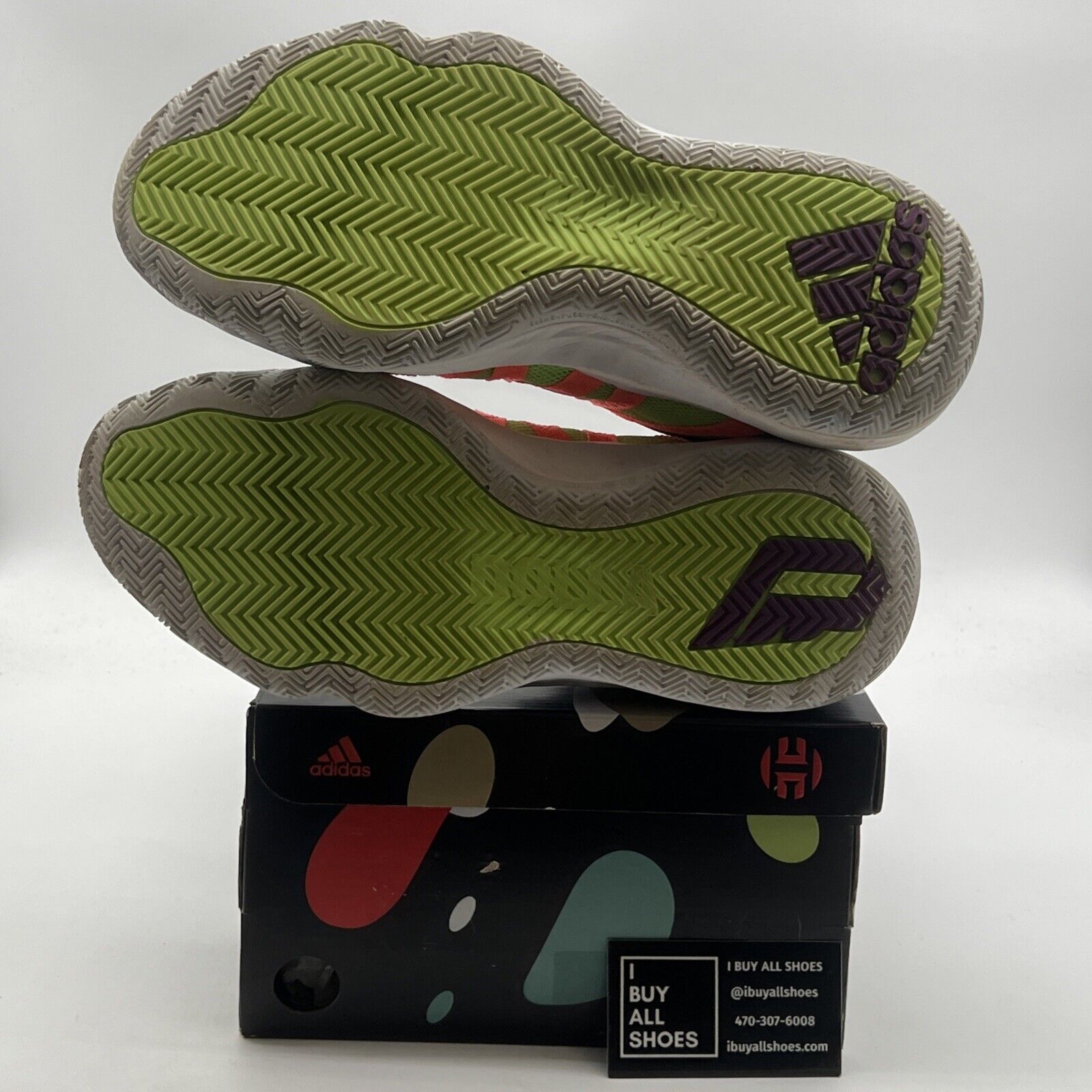 Size 11 - Adidas Dame 6 Purple Tongue (EH2071)
