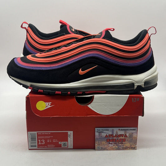 Size 13 - Nike Air Max 97 Sunset Purple Black White Suede (DJ5137-001)