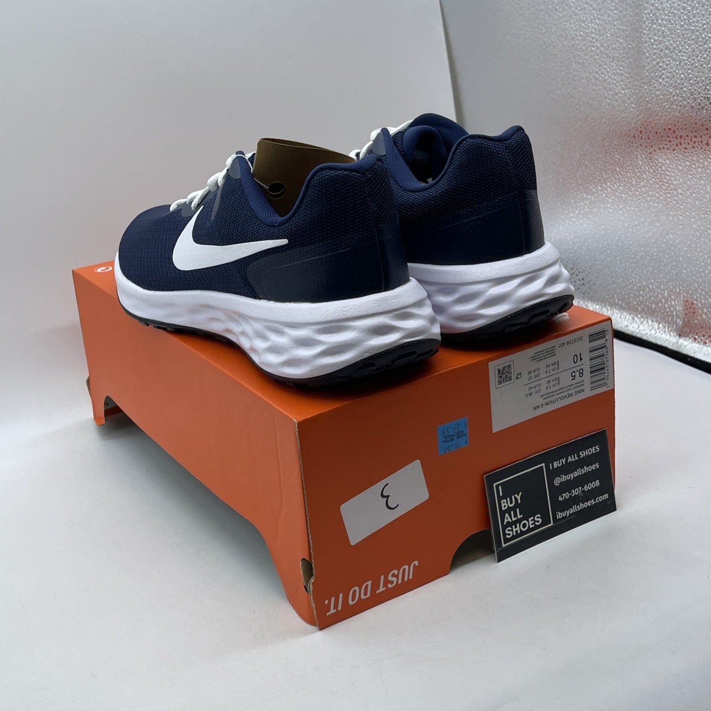 Size 8.5 - Nike Revolution 6 Next Nature Dark Obsidian Hyper Royal (Dc3728-401)