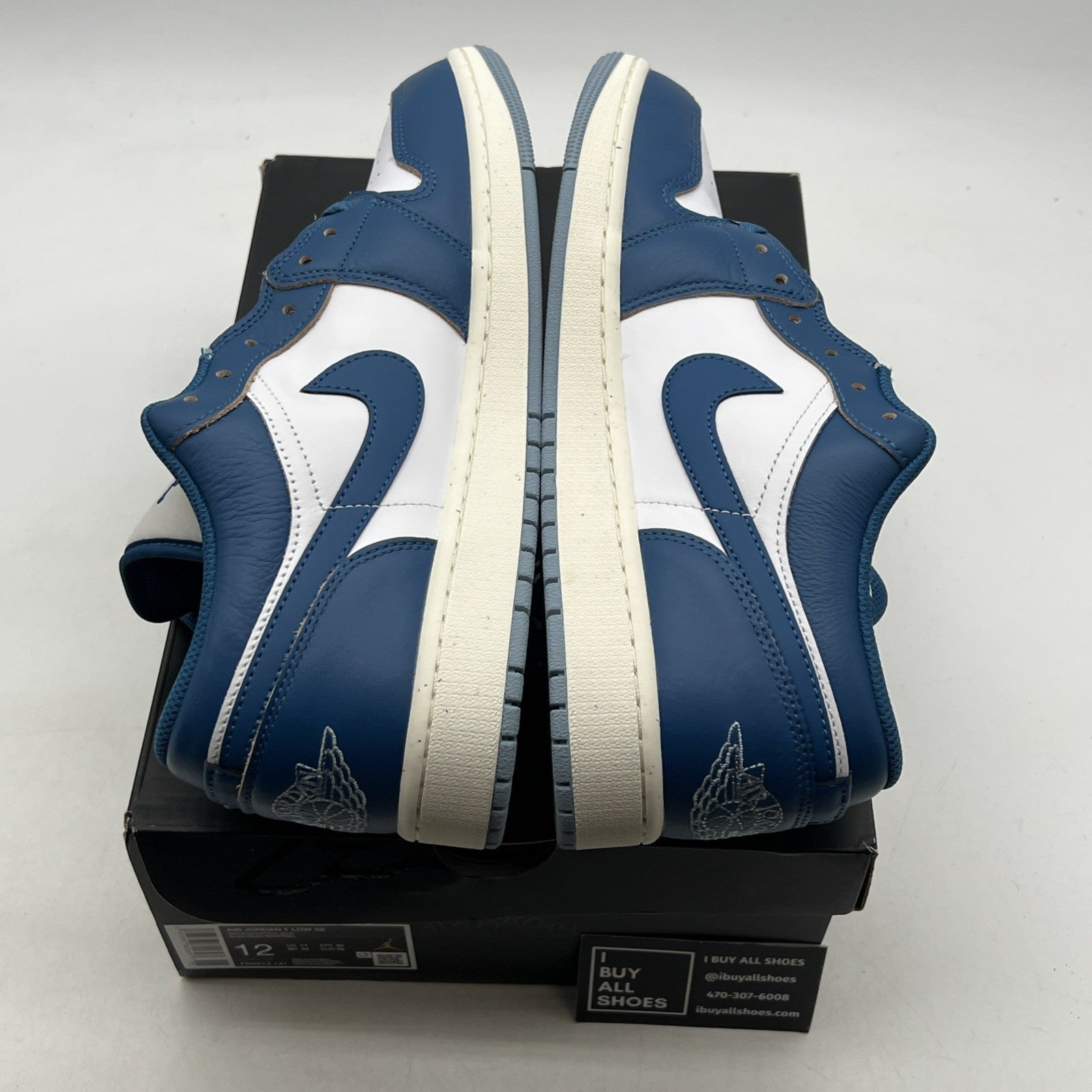 Size 12 - Air Jordan 1 SE Low Industrial Blue (FN5214-141)