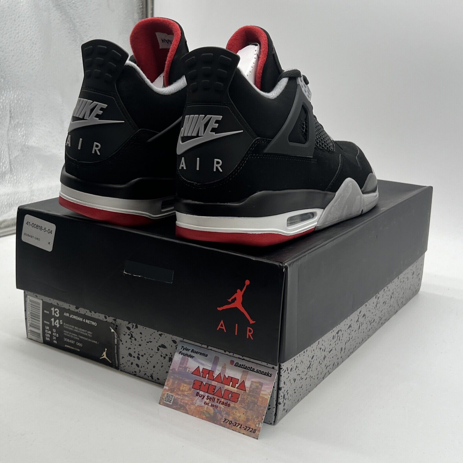 Size 13 - Air Jordan 4 Retro OG Mid Bred 2019 (308497-060)