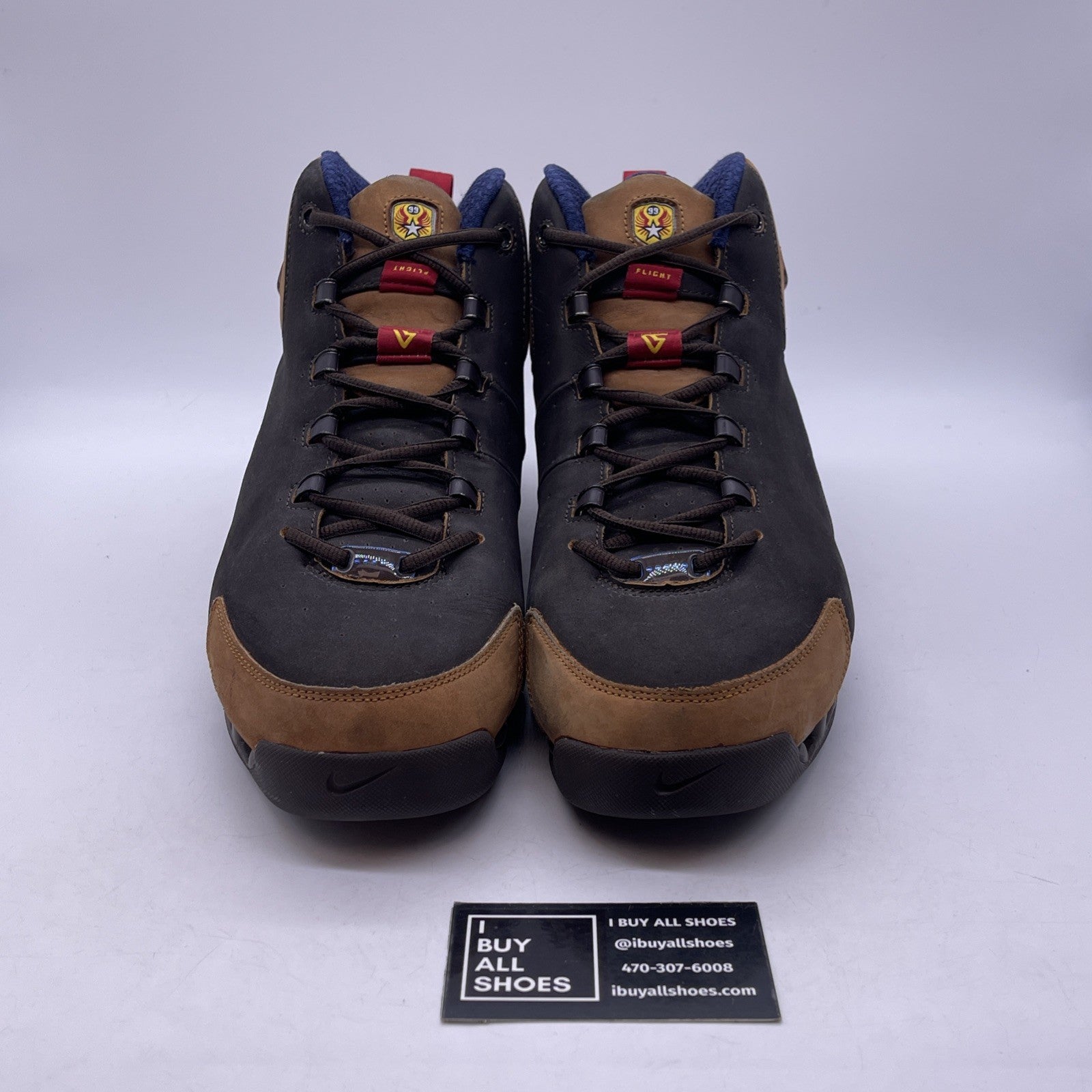 Size 13 - Nike Shox VC 3 Tuskegee Brown Red Suede (310270-221)