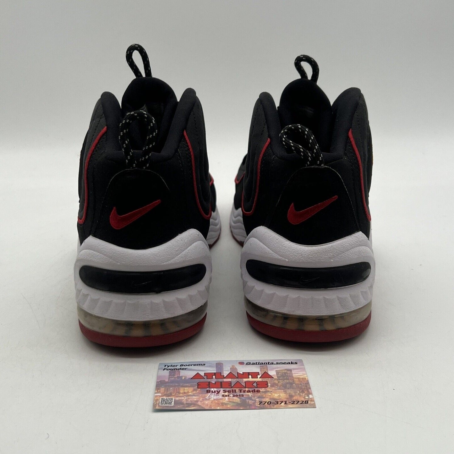 Size 12.5 - Nike Air Penny 2 2016 Miami Heat Black White Red (333886-002)