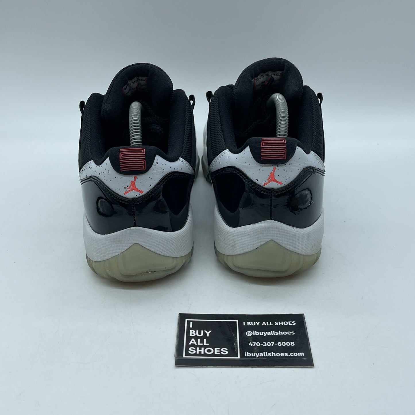 Size 9.5 - Air Jordan 11 Retro Low Infrared 23 Black (528895-023)