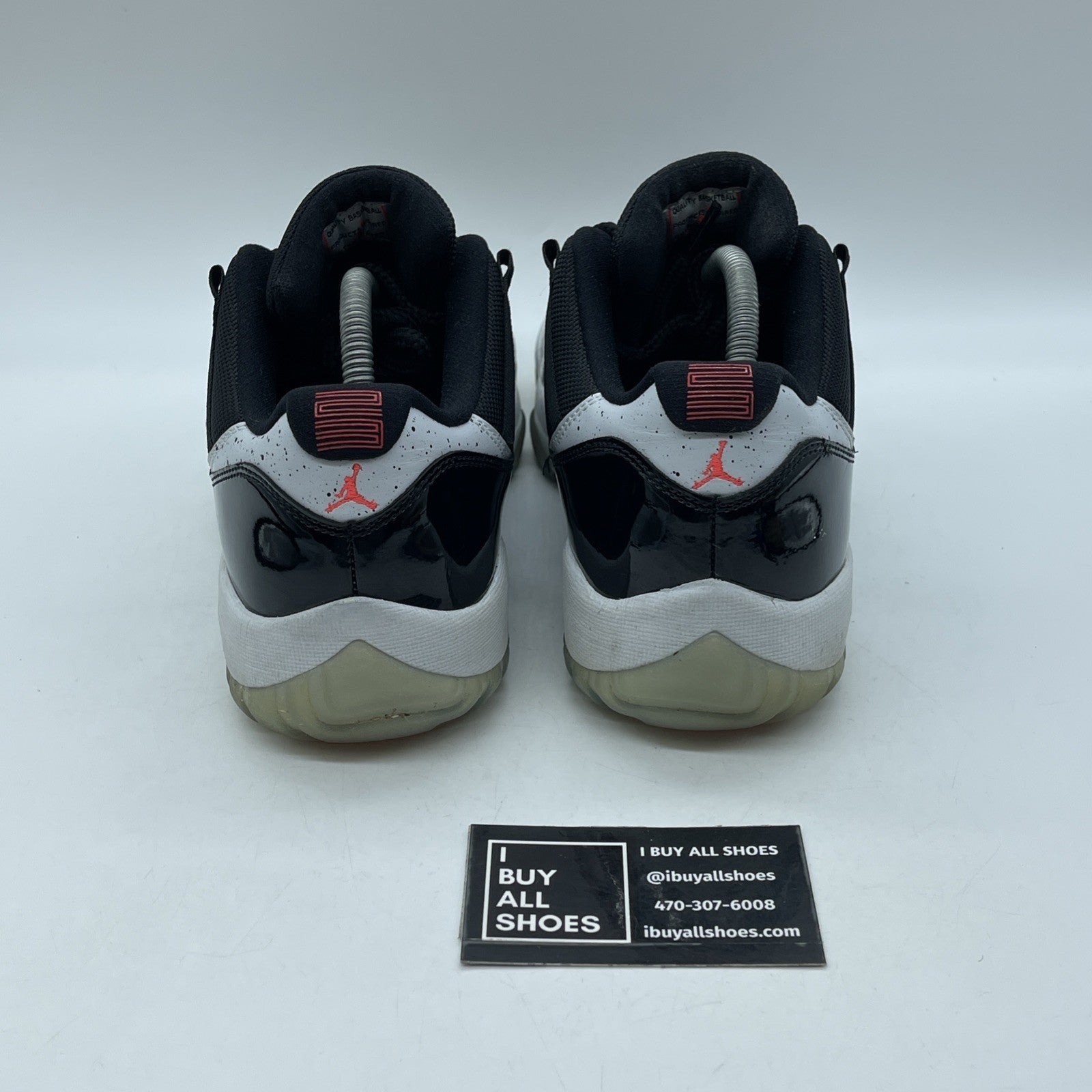 Size 9.5 - Air Jordan 11 Retro Low Infrared 23 Black (528895-023)