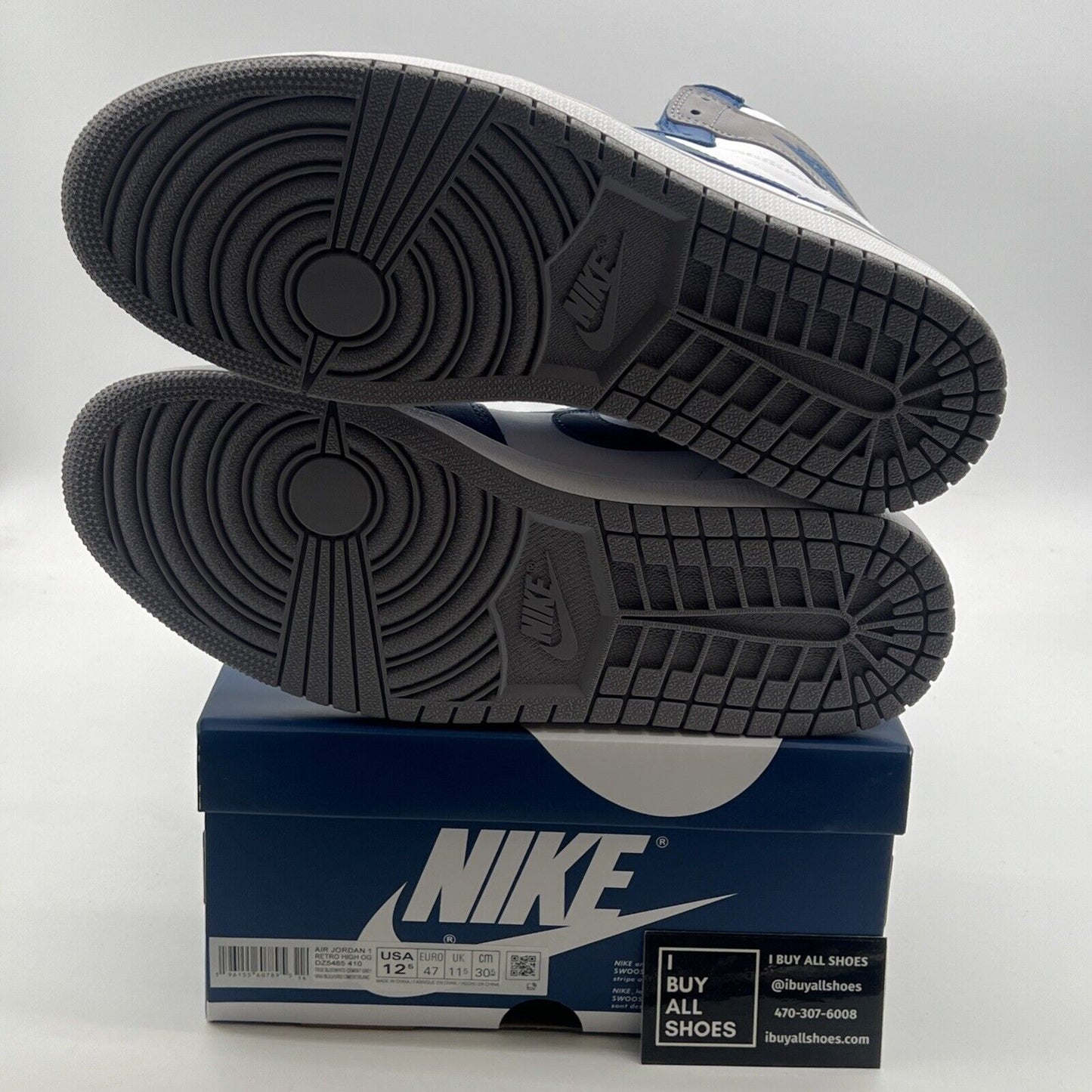 Size 12.5 - Air Jordan 1 Retro OG High True Blue (DZ5485-410)