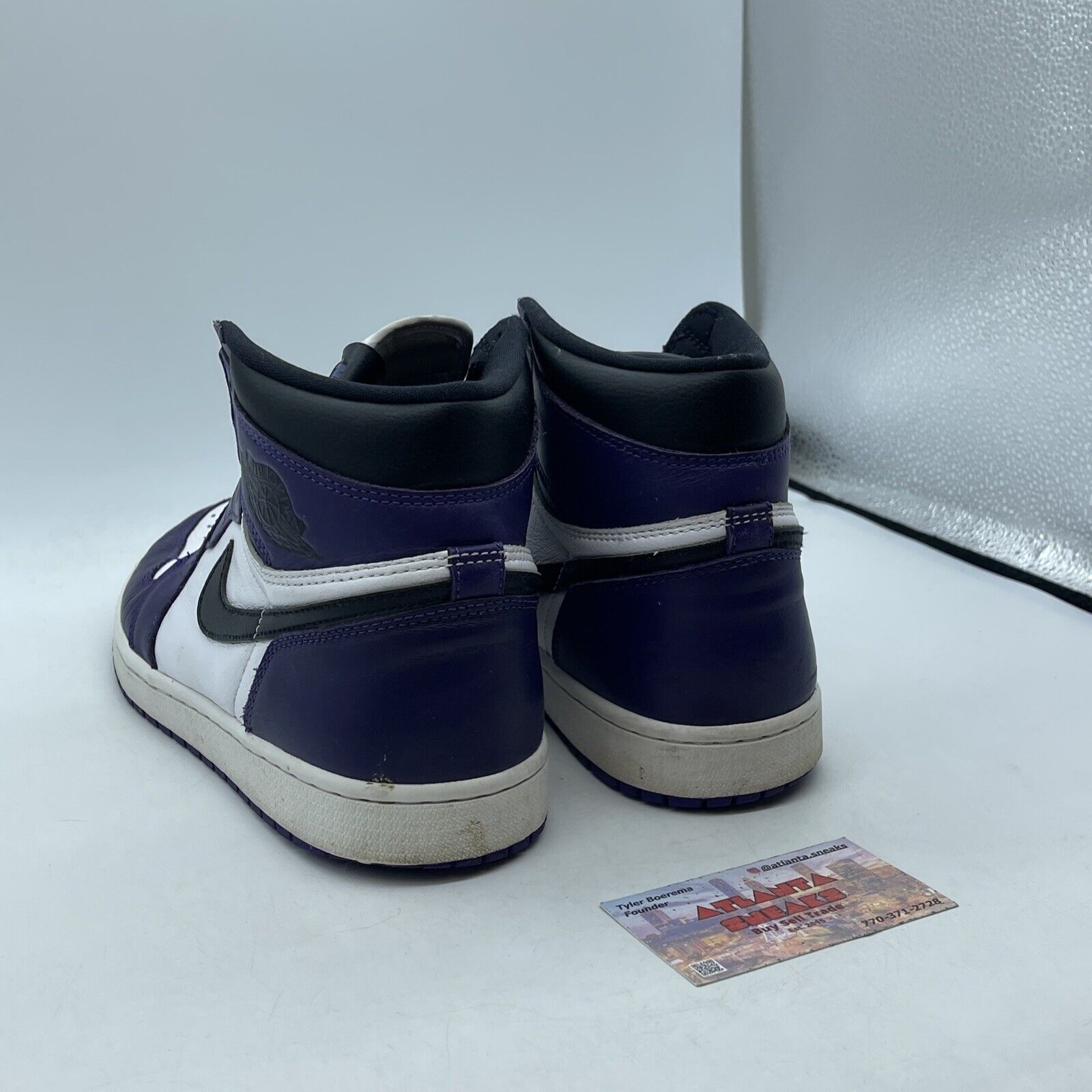 Size 10 - Jordan 1 Retro OG High Court Purple 2.0 White Leather (555088-500)