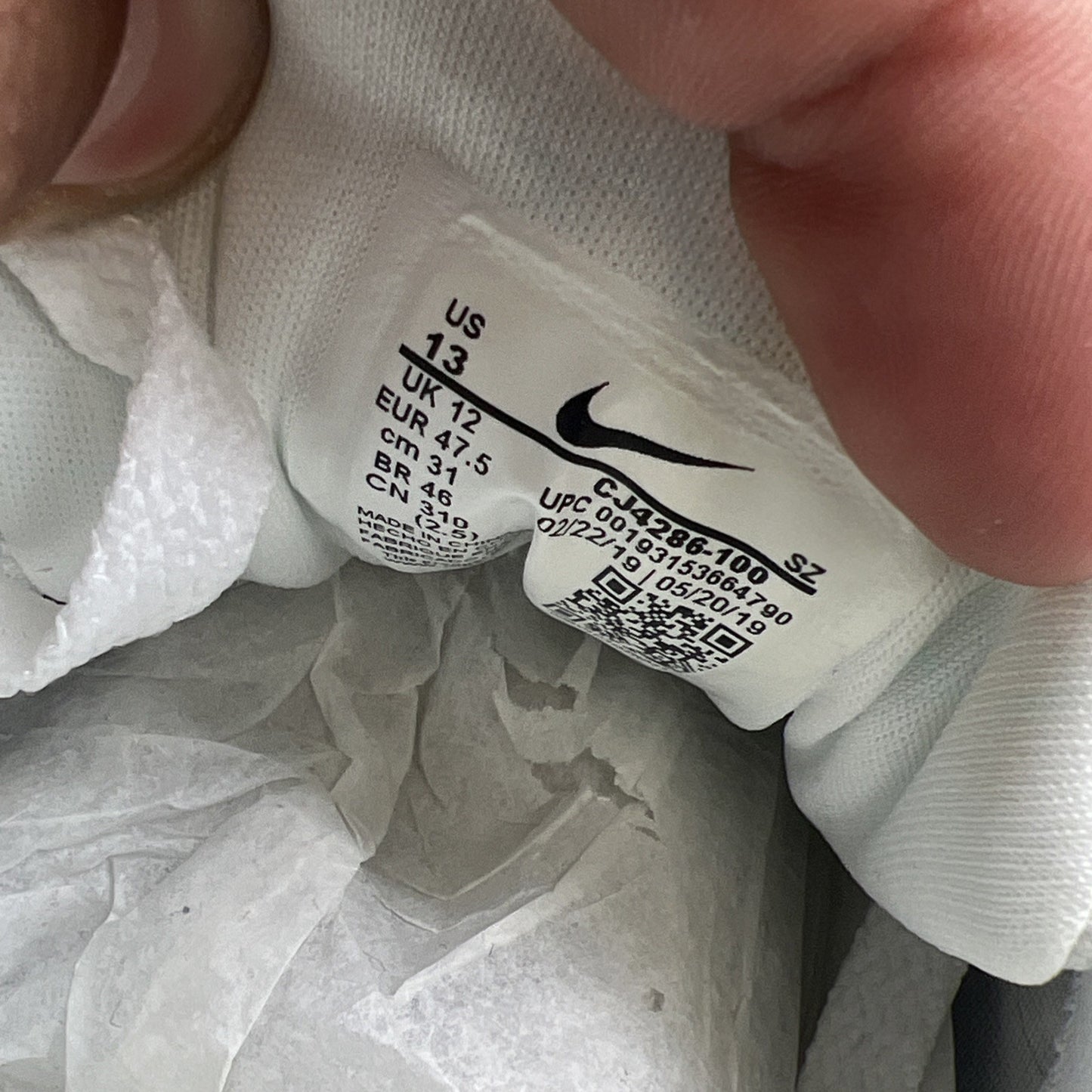 Size 13 - Nike Air Max 1 Sketch To Shelf - White (CJ4286-100)