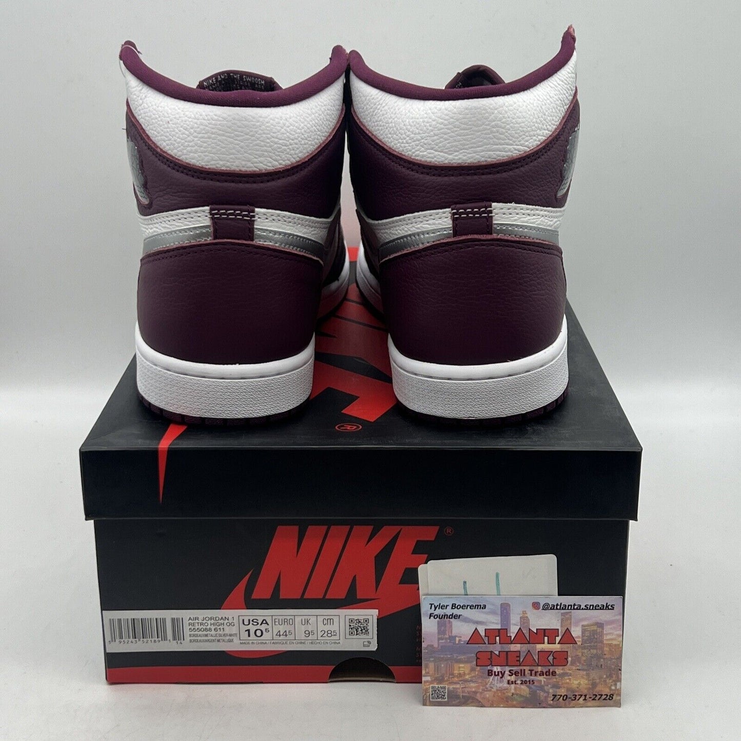 Size 10.5 - Jordan 1 Retro High OG Bordeaux Brand New Og All