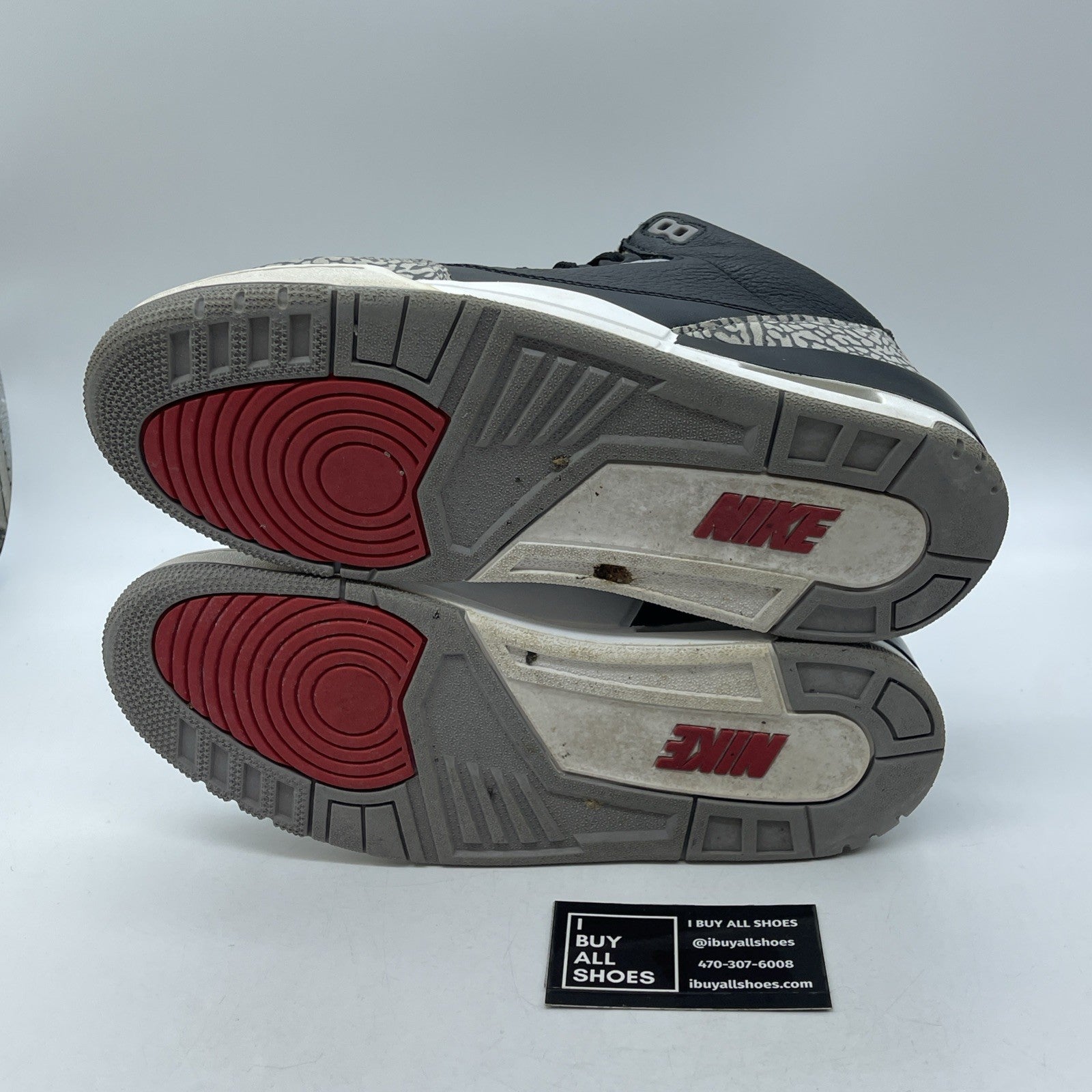Size 9.5 - Jordan 3 Retro OG Mid Black Cement Suede Leather (854262-001)